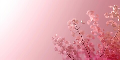 Fototapeta premium pink flowers in the morning