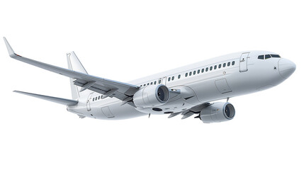 Airplane on a transparent background