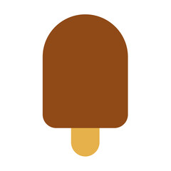 Ice Cream Icon in Flat Style Suitable for Web, Apps, Presentation, or Printable Meanings	