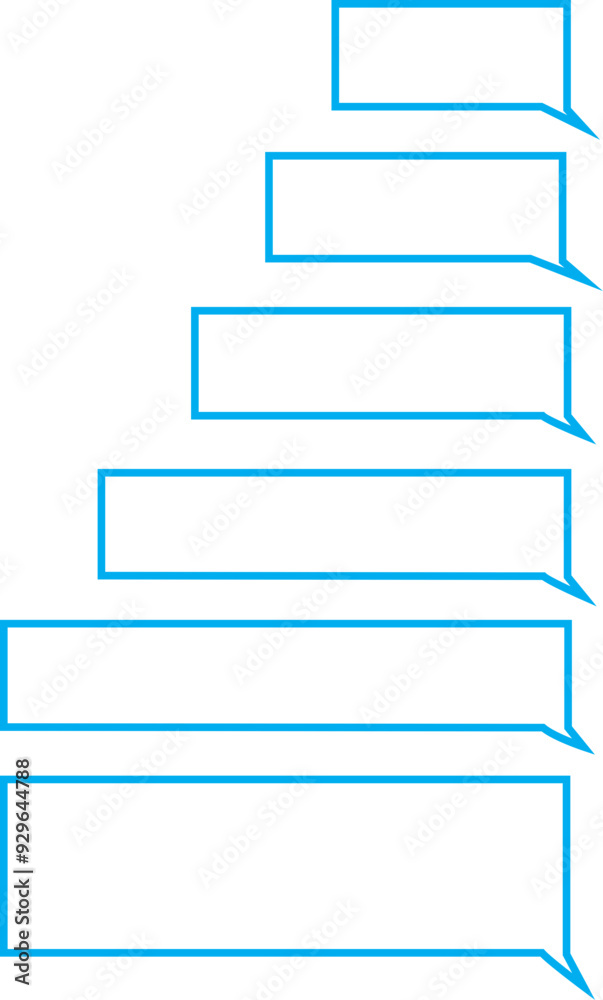 Poster chatting sms with blue message bubbles. text messaging. discussion. smartphone, mobile phone templat
