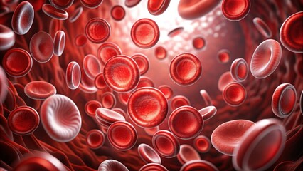 Abstract background with human blood cells to raise awareness for deep vein thrombosis