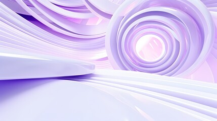 3d rendering of White and purple abstract geometric background. Scene for advertising, technology, showcase, banner, game, sport, cosmetic, business, metaverse. Sci-Fi Illustration. Product display