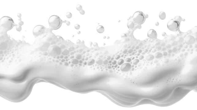milk splash isolated on white