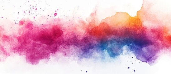 Obraz premium Abstract Watercolor Background with Vibrant Colors