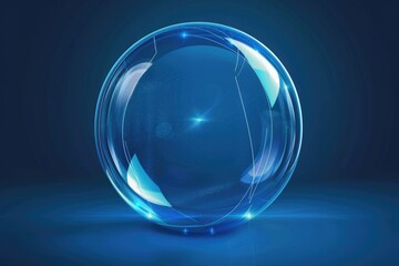 Crystal Ball Blue Background