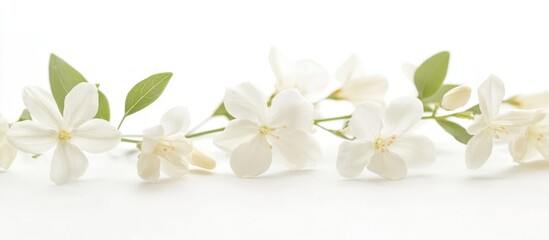 Obraz premium Delicate White Flowers on a Branch