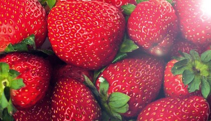 sweet tasty red fresh strawberries