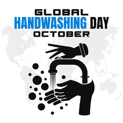 Global Handwashing Day Vector Promoting Hygiene and Health Awareness