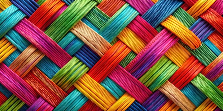 Pattern of vibrant and dynamic abstract shapes and lines woven together in a symphony of color and texture , energetic, dance