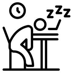 sleeping icon vector