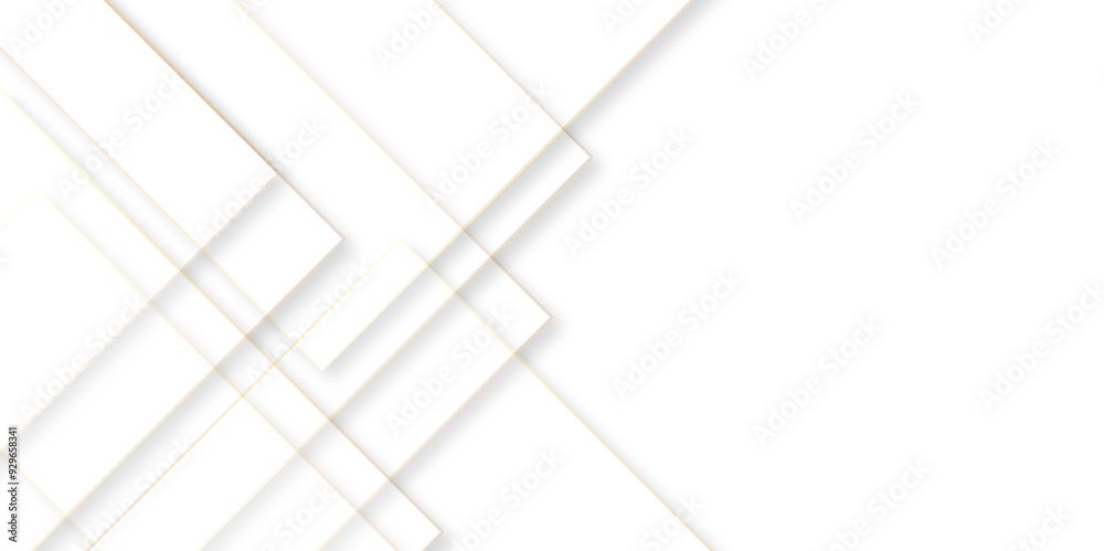 Poster Abstract geometric technological background. vector creative design,Modern simple line abstract light silver background vector. Elegant concept design with golden line. Vector illustration.	