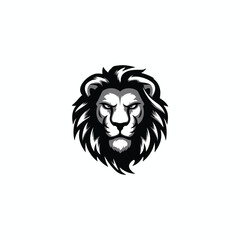 Fototapeta premium Lion head logo animal vector template illustration