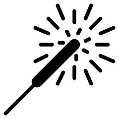 sparklers solid icon