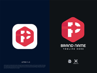 Obraz premium modern letter logo design 