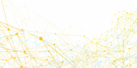 Abstract digital background of points and lines. abstract technology Network nodes with polygonal shapes colorful Vector background. Modern technology concept network connects, data structure design.	