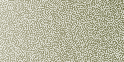 Fototapeta premium Abstract Reaction-diffusion or Turing pattern natural texture in coral green gradient colour scheme. Linear design with biological shapes. Organic lines in memphis. abstract turing organic wallpaper. 