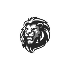 Fototapeta premium Lion head logo animal vector template illustration