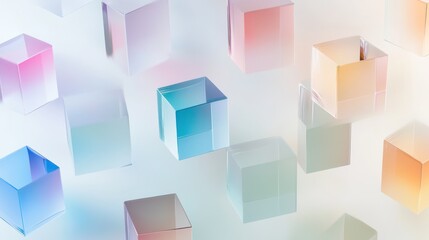 Abstract Colorful Cubes