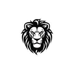 Obraz premium Lion head logo animal vector template illustration