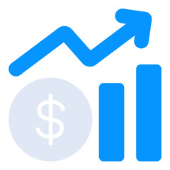 Profit solid duo tone icon