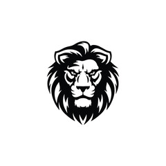 Obraz premium Lion head logo animal vector template illustration