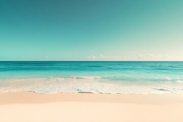 Fototapeta premium Ocean Beach Summer Background Illustration