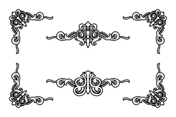 Obraz premium 03012024-Baroque-Decorative-Template-01