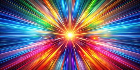 Fototapeta premium Vibrant burst of colorful motion and energy , energetic, dynamic, speed, excitement, movement, burst, chaotic, lively, vibrant, motion