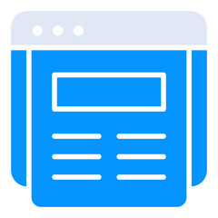 Web Page duo tone icon