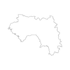 guinea country map icon