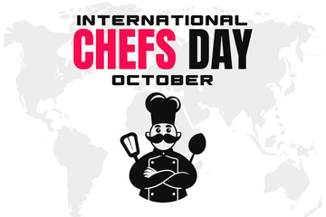 International Chefs Day Background Vector Culinary Celebration and Chef Appreciation Design