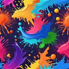Bright Abstract Background With Splashes