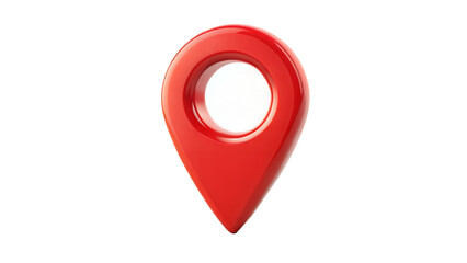 Bright blue map pin marker on dark background, indicating a location