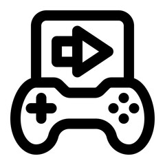 game, right move, right arrow, next button, movement, navigation, game button, game interface outline icon