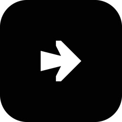Rounded Filled Arrow Icon