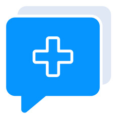 Obraz premium Chat glyph duo tone icon