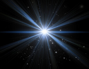 Obraz premium Light effect lens flare random sphere in black background with a single burst spiral 