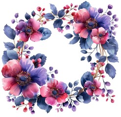 pink and purple flower on a white background