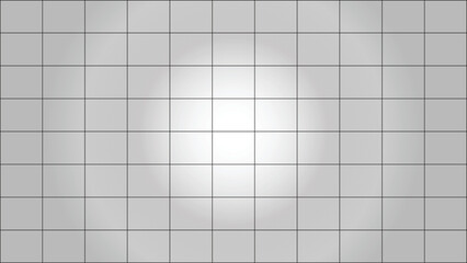 White square grid on gray background, seamless sheet texture of paper, illustration of the business office and the bathroom wall and education.