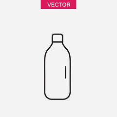 Bottle icon vector, bottle sign linear illustration for web and app on white background..eps