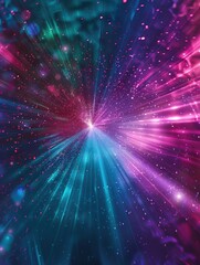 Fototapeta premium Abstract colorful light rays