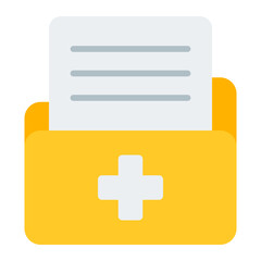 Fototapeta premium Document flat icon