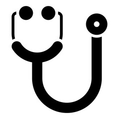 Stethoscope glyph icon