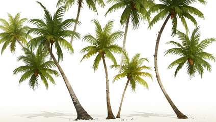 Obraz premium a palm tree with coconuts.