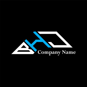 BHJ logo design, BHJ simple and modern logo. BHJ luxurious alphabet design