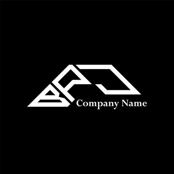 BPJ logo design, BPJ simple and modern logo. BPJ luxurious alphabet design