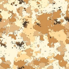 Abstract Art with Brown and Beige Shapes