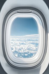 Cloudscape from airplane window.