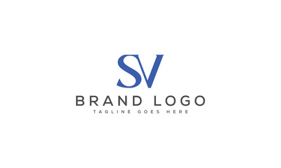 letter SV logo design vector template design for brand.