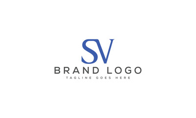 letter SV logo design vector template design for brand.